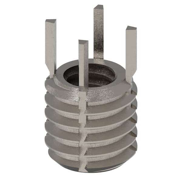 Key Locking Thread Insert, Thin Wall, 4 Keys, 1/4"-20 Int Thrd Sz, 3/8"-16 Ext Thrd Sz, 10 PK, EnjoyTool Select, Mfr#: 217-077322