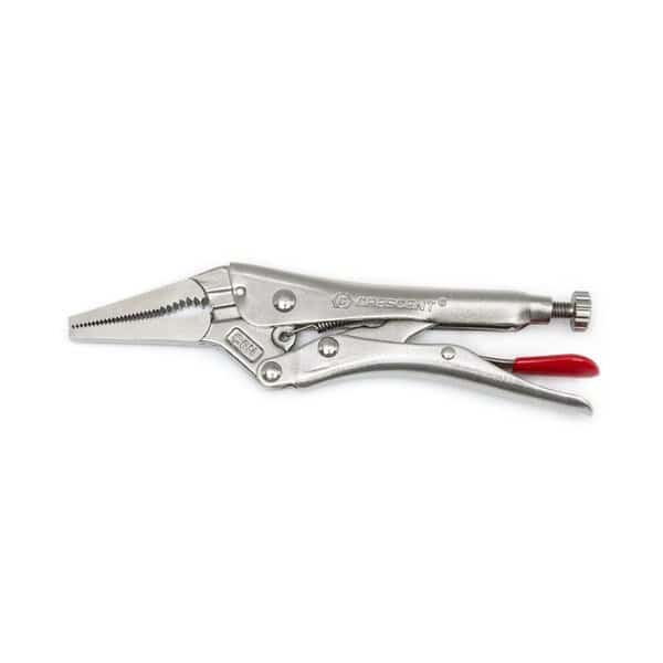 6" Long Nose Locking Pliers with Wire Cutter