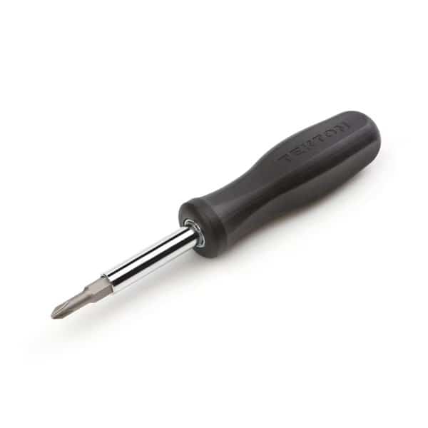 6-in-1 Phillips/Slotted Driver (No. 1 x 3/16 in., No. 2 x 1/4 in., Black)