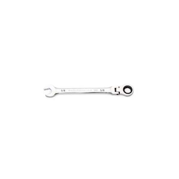 5/8" 90-Tooth 12 Point Flex Head Ratcheting Combination Wrench