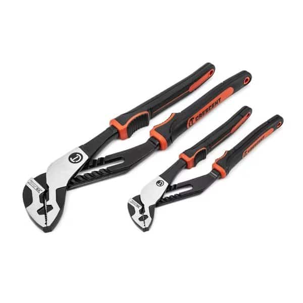 2 Piece Z2 K9 Straight Jaw Dual Material Tongue and Groove Plier Set