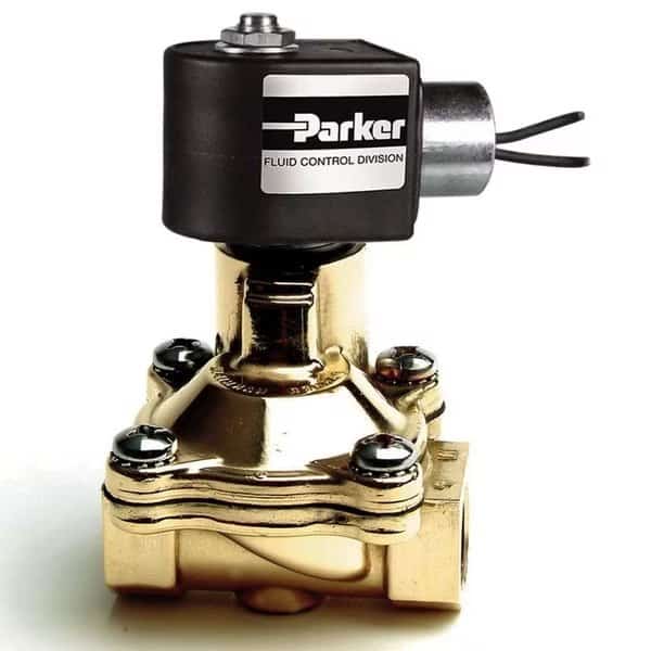 Parker 2-Way Normally Closed, General Purpose Solenoid Valve, Air, Liquids and Gases, Pilot, 2-Way