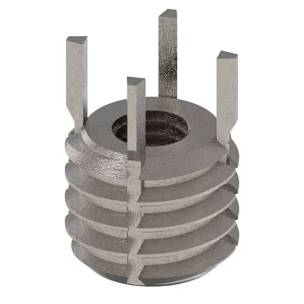Key Locking Thread Insert, Heavy Wall, 4 Keys, No. 10-32 Int Thrd Sz, 3/8"-16 Ext Thrd Sz, 10 PK