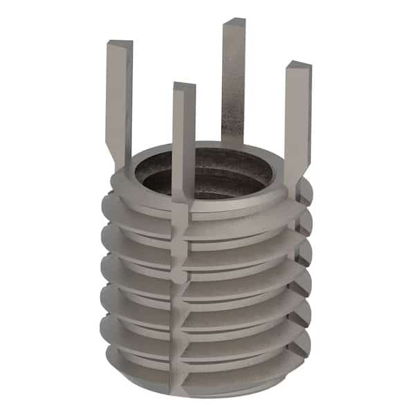 Key Locking Thread Insert, Thin Wall, 4 Keys, 3/8"-16 Int Thrd Sz, 1/2"-13 Ext Thrd Sz, 10 PK