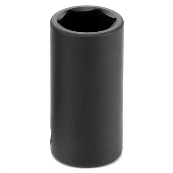 3/8" Drive, 13mm Metric Socket, 6 Points, Semi Deep, 3/8" Drive, 13mm