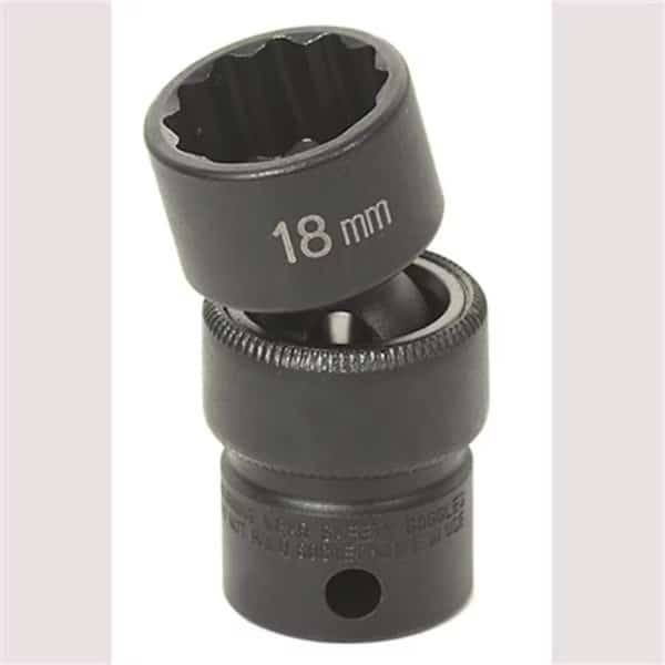 SOC 18MM 3/8D IMP UNIV 12PT BLK