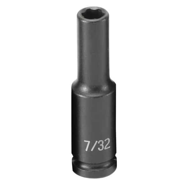 1/4" Drive, 7/32 Size, SAE Socket, 6s Points