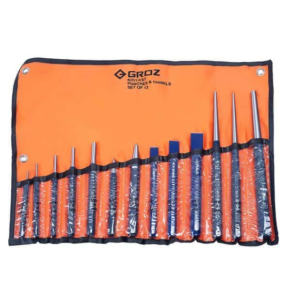Punch and Chisel Set, 13 pcs., GROZ, Mfr# 33006