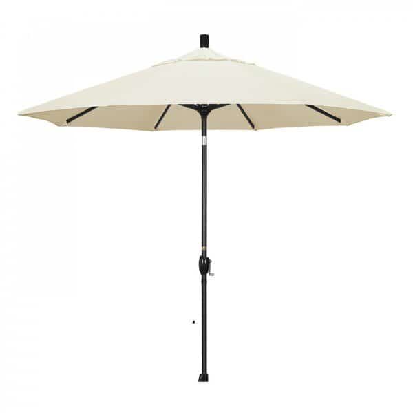 Patio Umbrella,Black Aluminum Pole,9 Ft., Mfr#: 194061000000, MARCH