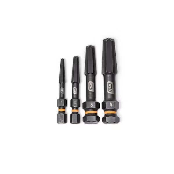 4 Piece Bolt Biter Screw Extractor Set