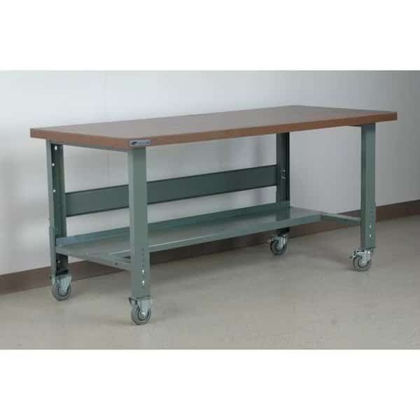 Workbench, Mobile, Height, Adj., STACKBIN, Mfr# H6030-3512