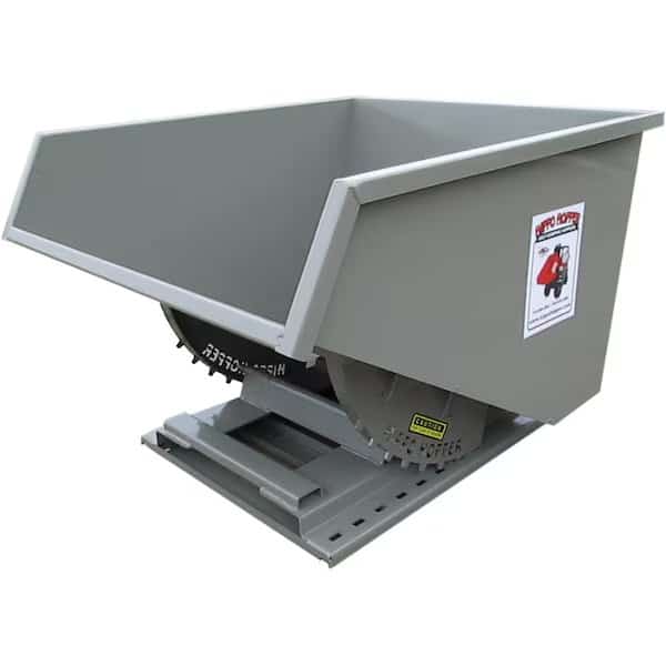 HD Hopper., Rollers, Lid, 1/4 yd., 4500 lbs