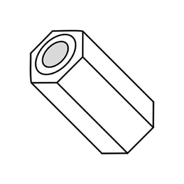 Hex SPacers,.091x3/4,3/16 Hex,PK1000, Mfr#: 101202HSN, EnjoyTool select