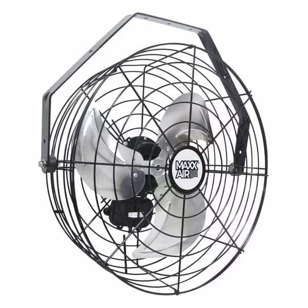 Fan, Wall, Ceiling Mount, 18 in Blade Dia, 120V, 1,350/1,400/1,450 cfm, Non-Oscillating