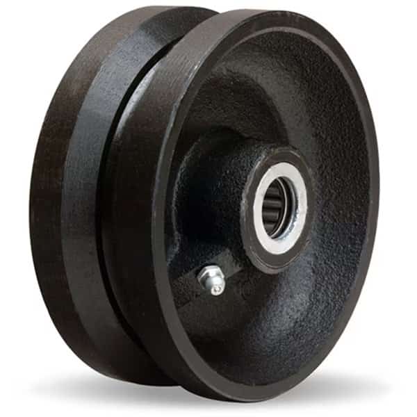 V Groove Wheel,5X2 3/4Rb Black, Mfr#: W-520-V-3/4, HAMILTON