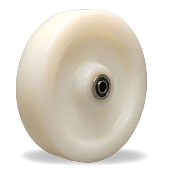 White Nylon Wheel, 8X2 1/2 Ssbb