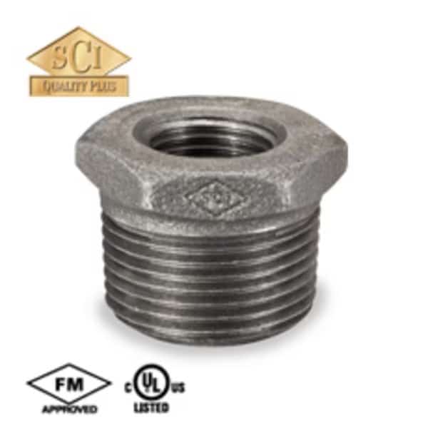 2-1/2" x 1" Black Hex Bushing