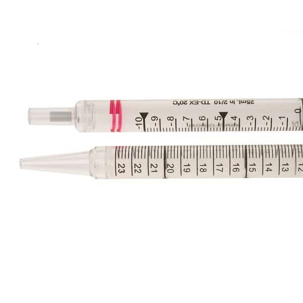 Serological Pipet, Individual Paper/Plastic Wrapped, Sterile, 25mL, PK200
