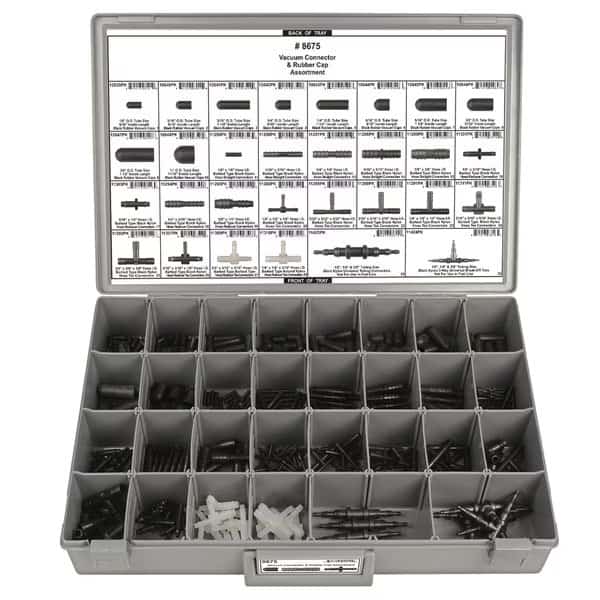 Vacuum Connector/Cap Assortment,280 pcs., Mfr#: 8675, DISCO