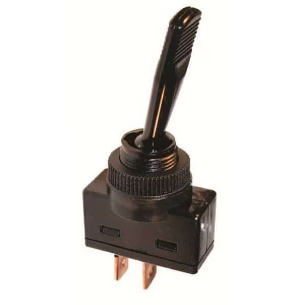 Black Non-Illum Toggle 20A 12V S.P.S.T.