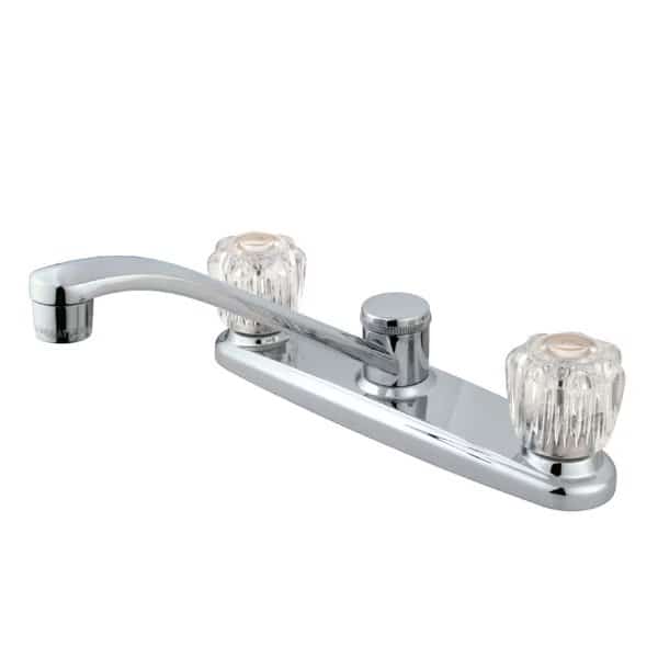 KB111 Centerset Kitchen Faucet, Manual, 8" Mount, 3 Hole