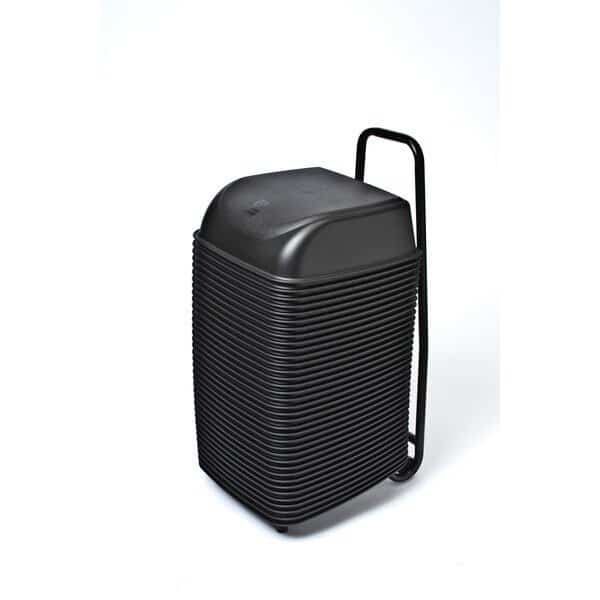Cinema Seats, Rolling Cart, Blk, PK36