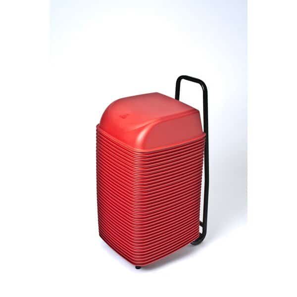 Cinema Seats, Rolling Cart, Red, PK36