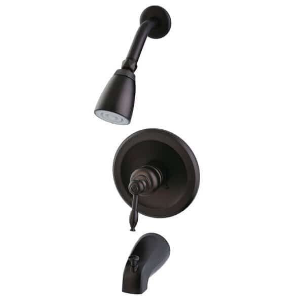 Tub and Shower Faucet, Oil Rubbed Bronze, Wall Mount