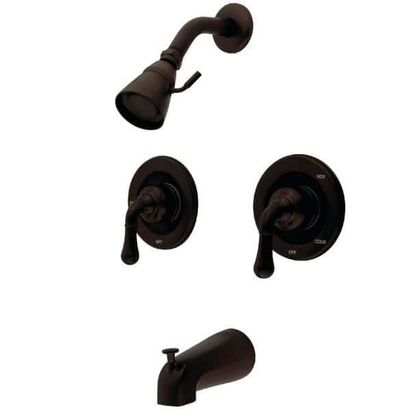 Tub and Shower Faucet, Oil Rubbed Bronze, Wall Mount