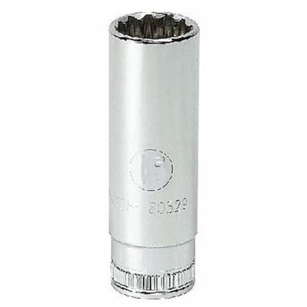 1/2" Drive, 21mm Metric Socket, 12 Points, Mtrc Deep Lngth 1/2"Dr, 21mm, 12Pnt