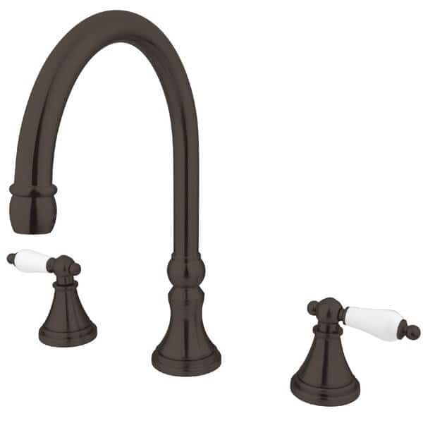 Roman Tub Faucet, Oil Rubbed Bronze, Deck Mount, KINGSTON BRASS, Mfr# KS2345PL