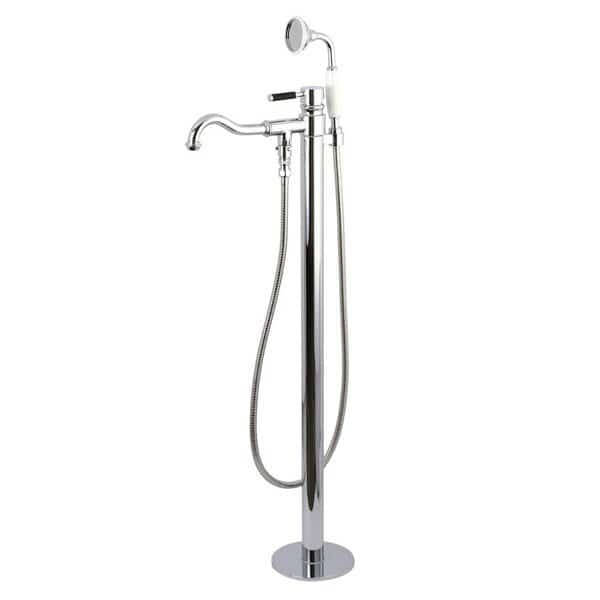Freestanding Tub Faucet, Polished Chrome, Freestanding