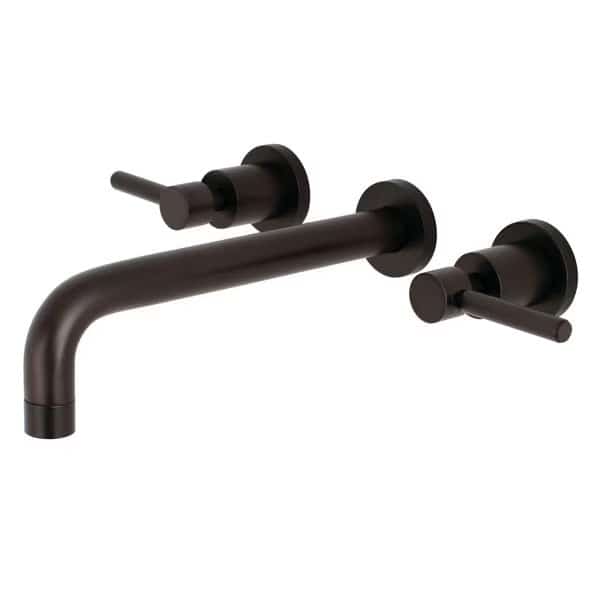 Roman Tub Faucet, Oil Rubbed Bronze, Wall Mount, Kingston Brass, Mfr#: KS8025DL