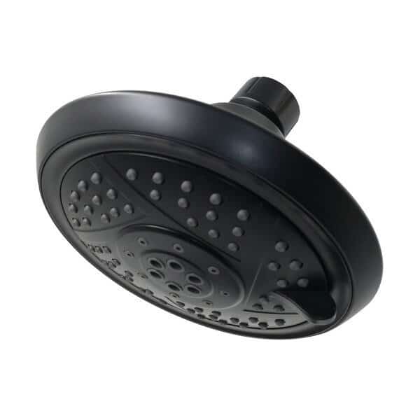 Shower Head, Matte Black, Wall Mount