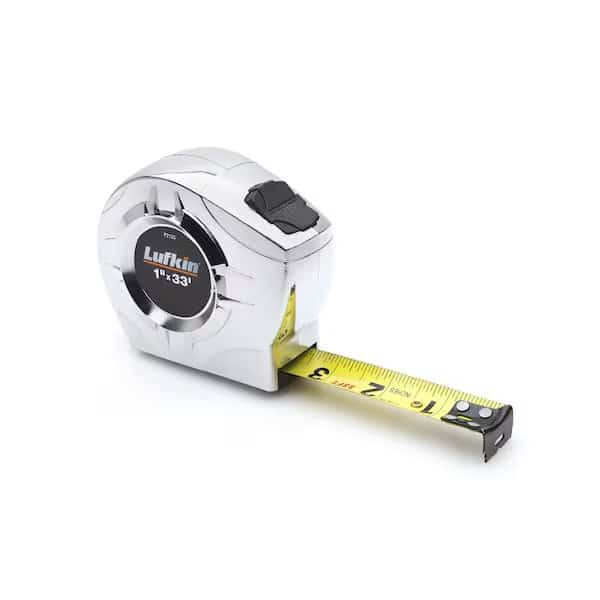 Tape Measure, 1/2"x12' P2000, Chrome Case, CRESCENT LUFKIN, Mfr# P2212XN