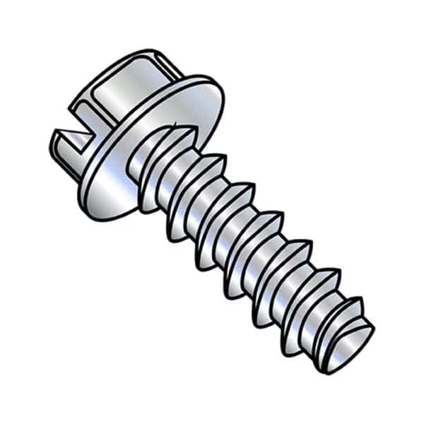 8-16X1/2 SLT HEXWAS FT PLT ALT48-2 ZINC BAKE & WAX, PK10000