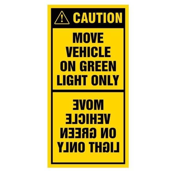 Dock Traffic Warning Sign Outside ENG