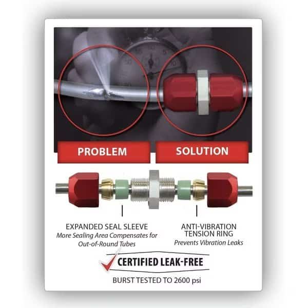 Lne Splice Strght Repair Kit,10mm OD Lne, Mfr#: 77010, AIRSEPT