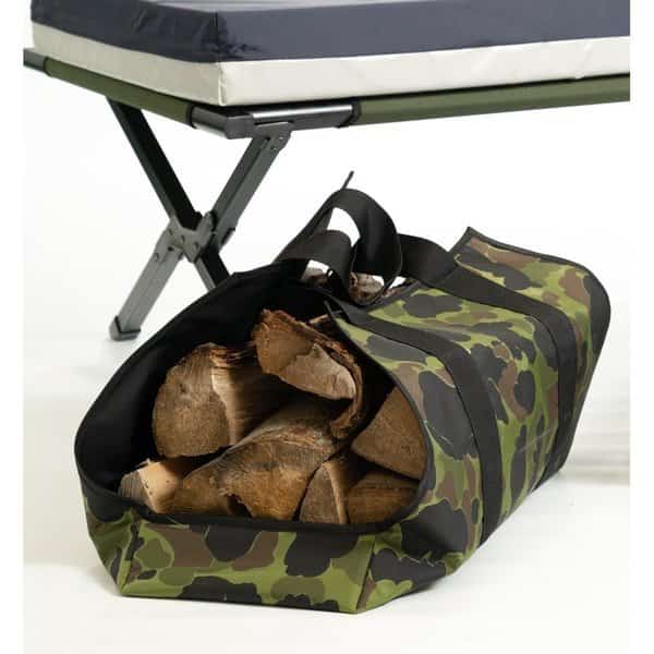 Polyester Duck Log Carrier, Large, Camo