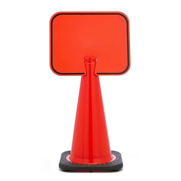 Cone Sign, Blank, PK2, 8 Inch Height, .5 inch Width, Mutual Industries, Mfr#: M17729-0-0
