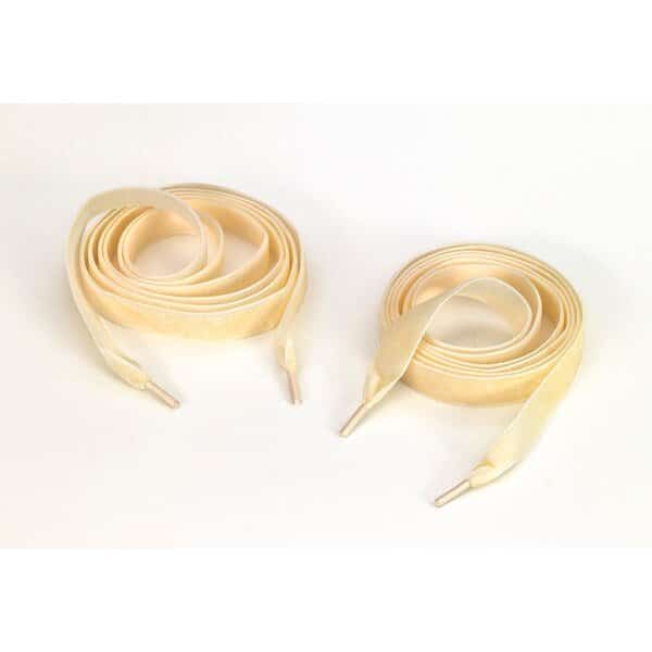 Velvet 5/8 In Tipped Laces, 60 In Lengths, Ivory (2Pk), Pearl, Mfr#: M8900-0003-60V