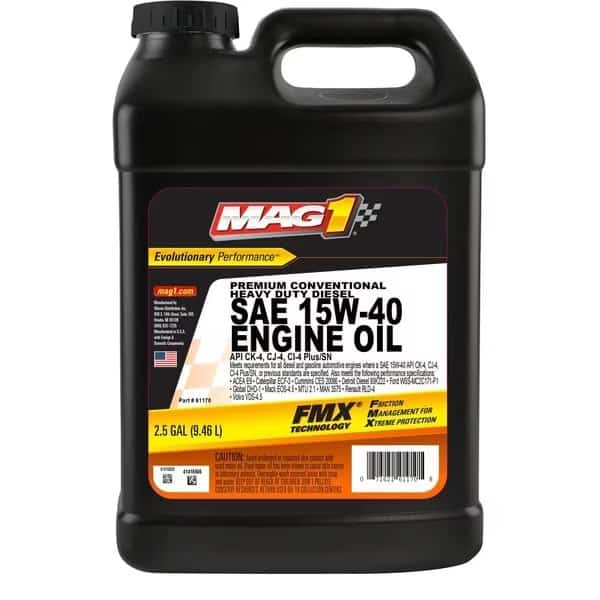 Diesel Engine Oil, 15W-40, 2.5 Gal.