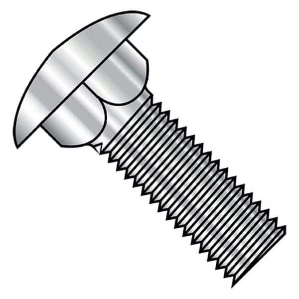 M6-1.0X20 METRIC D603 CARRIAGE F/T STAINLESS STEEL, PK1250