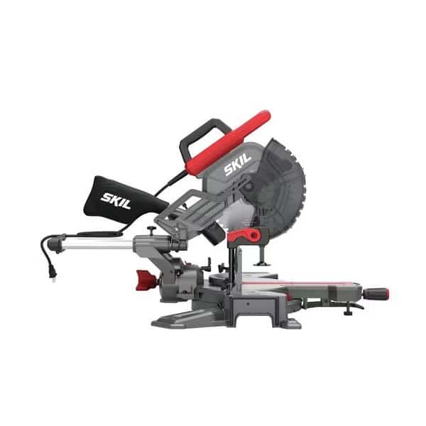 Powder Actuated Miter Saw, 10 in Blade Dia., Max Blade Speed: 5,000 RPM 5/8 in Arbor Size