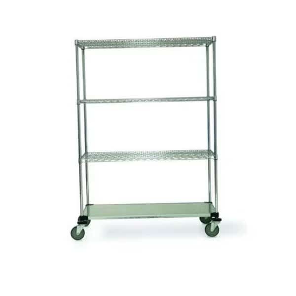 M-SD Unit,w/Casters,4-Shelf,18x60x80, Mfr#: M-SD867CH, TECHNIBILT SHELVING SYSTEMS