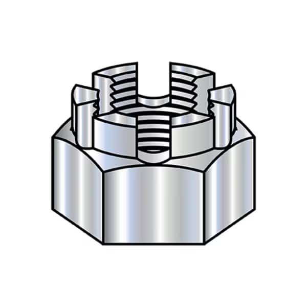 5/8-11 CASTLE NUTS ZINC, EnjoyTool select, Mfr# 62NHC