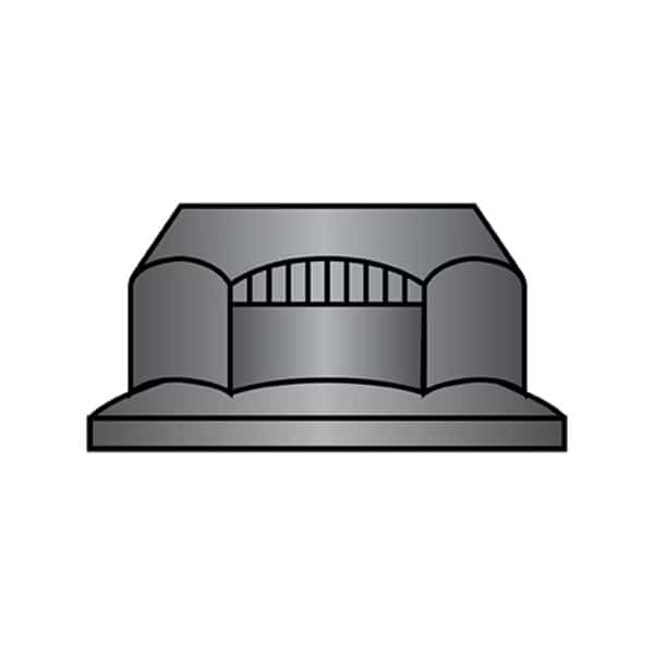 Flange Nut, 5/8"-18, Steel, Grade G, Black Phosphate, 15/16 in Hex Wd, 0.32 in Hex Ht, 350 PK, EnjoyTool select, Mfr# 63NOR