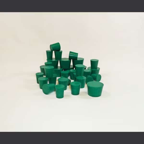 Neoprene Stoppers, Solid, #11 1/2, PK 6