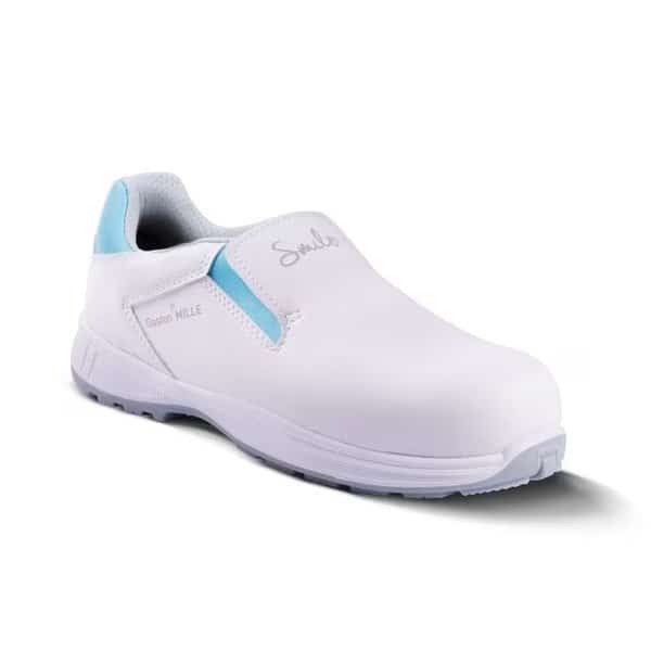 Women's Aluminum Toe Hygienic Safety Shoe, White, 11, M, OTHB1-F11
