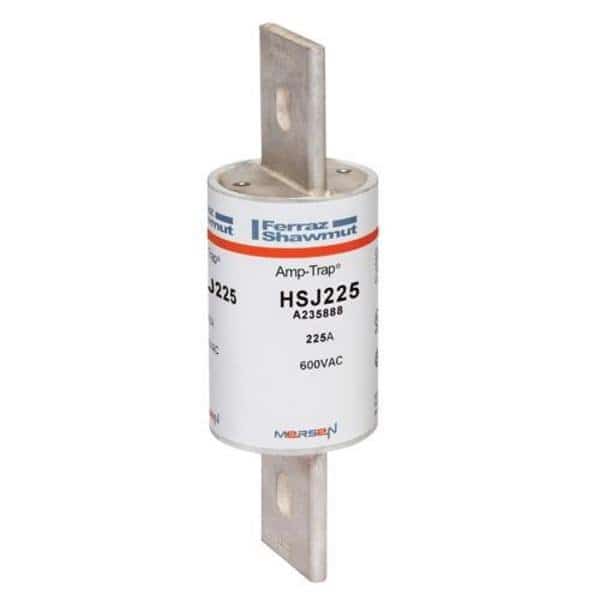UL Class Fuse, J Class, HSJ Series, Very Fast-Acting, 225A, 600V AC, Non-Indicating